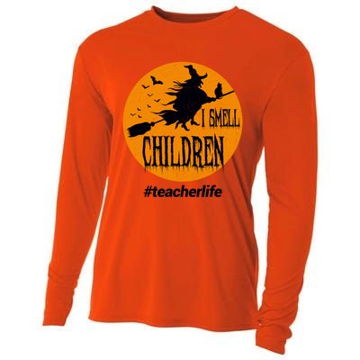 I Smell Children Witch Costume For Halloween Gift Cooling Performance Long Sleeve Crew