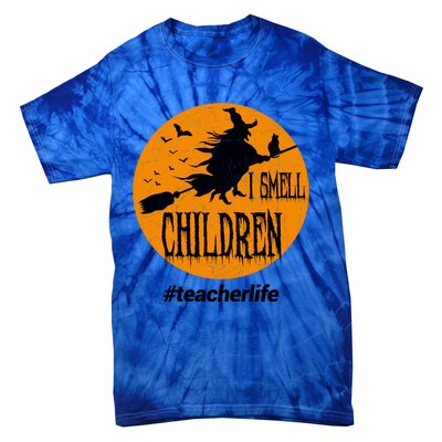 I Smell Children Witch Costume For Halloween Gift Tie-Dye T-Shirt