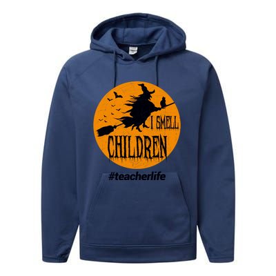 I Smell Children Witch Costume For Halloween Gift Performance Fleece Hoodie