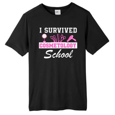 I Survived Cosmetology School Graduation Cosmetology Student Cosmetologist Tall Fusion ChromaSoft Performance T-Shirt