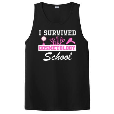 I Survived Cosmetology School Graduation Cosmetology Student Cosmetologist PosiCharge Competitor Tank