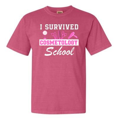 I Survived Cosmetology School Graduation Cosmetology Student Cosmetologist Garment-Dyed Heavyweight T-Shirt