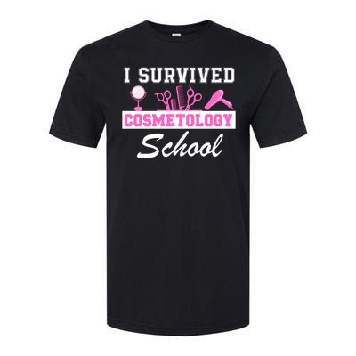 I Survived Cosmetology School Graduation Cosmetology Student Cosmetologist Softstyle CVC T-Shirt