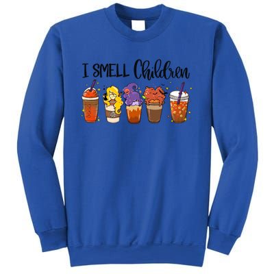 I Smell Children Halloween Funny Witches Coffee Latte Meaningful Gift Sweatshirt