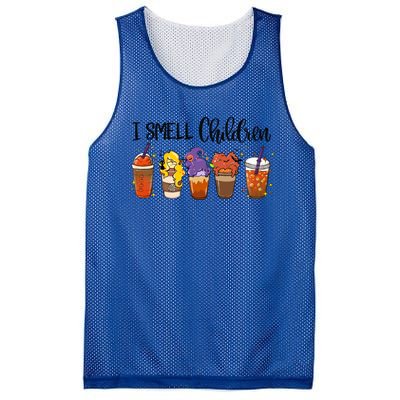 I Smell Children Halloween Funny Witches Coffee Latte Meaningful Gift Mesh Reversible Basketball Jersey Tank