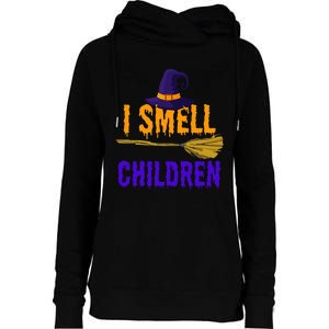 I Smell Children Witch Halloween Costume Womens Funnel Neck Pullover Hood