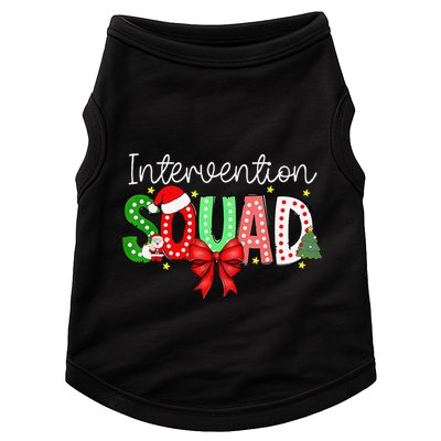 Intervention Squad Christmas Early Intervention Teacher Xmas Doggie Tank