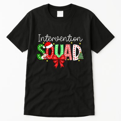 Intervention Squad Christmas Early Intervention Teacher Xmas Tall T-Shirt