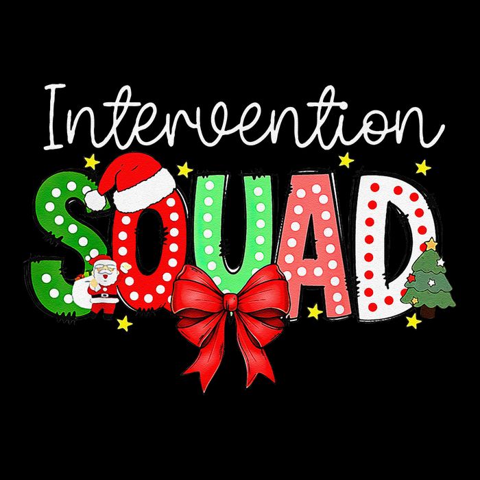 Intervention Squad Christmas Early Intervention Teacher Xmas City Backpack
