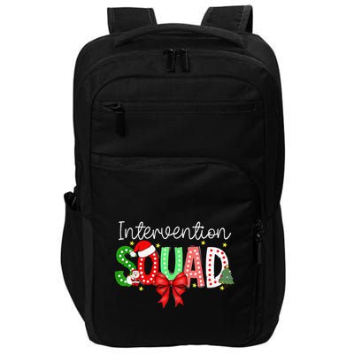 Intervention Squad Christmas Early Intervention Teacher Xmas Impact Tech Backpack
