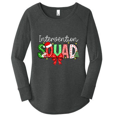 Intervention Squad Christmas Early Intervention Teacher Xmas Women's Perfect Tri Tunic Long Sleeve Shirt