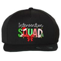 Intervention Squad Christmas Early Intervention Teacher Xmas Wool Snapback Cap