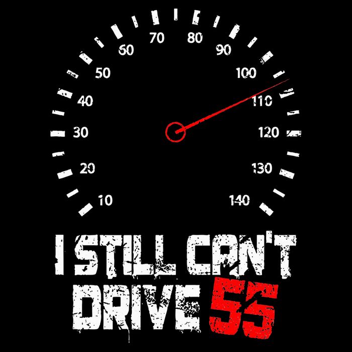 I Still CanT Drive 55 Driving Speed Limit Violation Joke Sustainable Bucket Hat