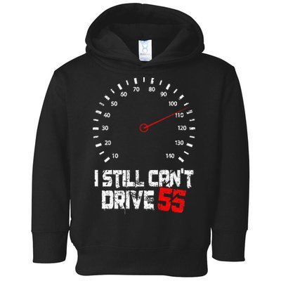I Still CanT Drive 55 Driving Speed Limit Violation Joke Toddler Hoodie