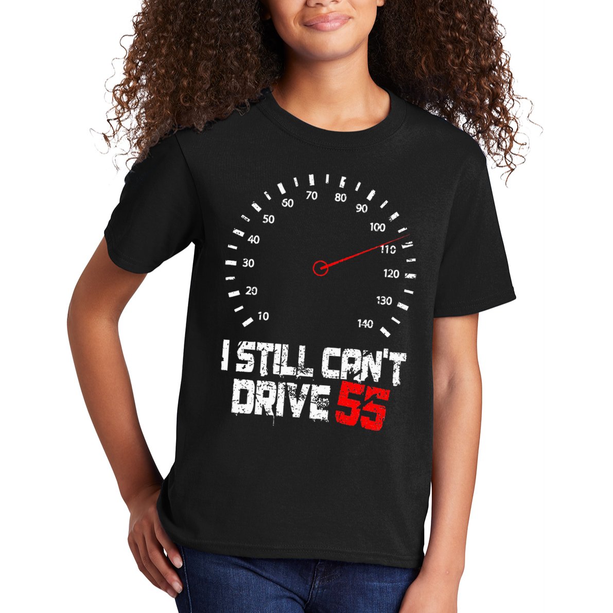 I Still CanT Drive 55 Driving Speed Limit Violation Joke Kids T-Shirt