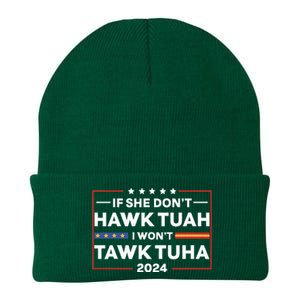 If She Dont H.A.W.K T.U.A.H I Dont Wanna Talk Tuha Knit Cap Winter Beanie