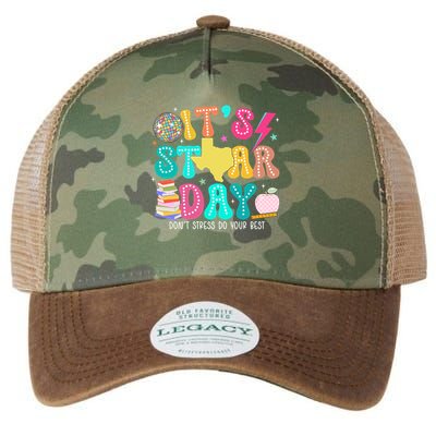 It's Staar Day Testing Day Exam Teachers State Legacy Tie Dye Trucker Hat