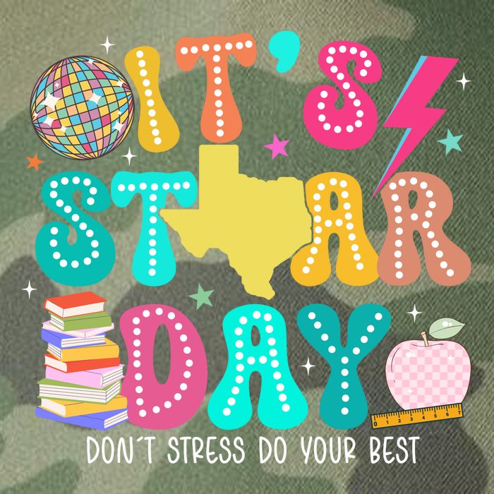 It's Staar Day Testing Day Exam Teachers State Legacy Tie Dye Trucker Hat