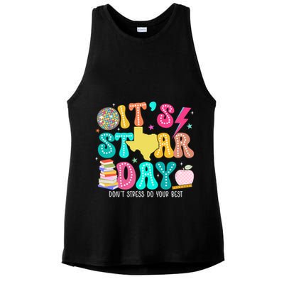 It's Staar Day Testing Day Exam Teachers State Ladies PosiCharge Tri-Blend Wicking Tank