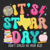 It's Staar Day Testing Day Exam Teachers State 7 Panel Mesh Trucker Snapback Hat