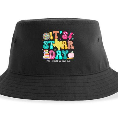 It's Staar Day Testing Day Exam Teachers State Sustainable Bucket Hat