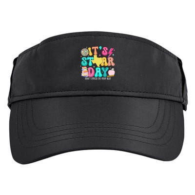 It's Staar Day Testing Day Exam Teachers State Adult Drive Performance Visor