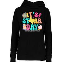 It's Staar Day Testing Day Exam Teachers State Womens Funnel Neck Pullover Hood