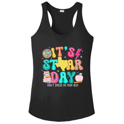 It's Staar Day Testing Day Exam Teachers State Ladies PosiCharge Competitor Racerback Tank