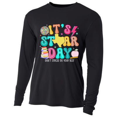 It's Staar Day Testing Day Exam Teachers State Cooling Performance Long Sleeve Crew