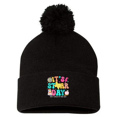 It's Staar Day Testing Day Exam Teachers State Pom Pom 12in Knit Beanie