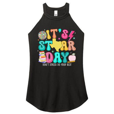 It's Staar Day Testing Day Exam Teachers State Women's Perfect Tri Rocker Tank