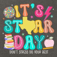 It's Staar Day Testing Day Exam Teachers State Cotton Canvas Backpack