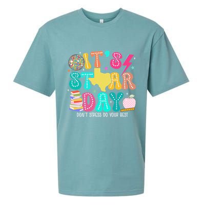 It's Staar Day Testing Day Exam Teachers State Sueded Cloud Jersey T-Shirt