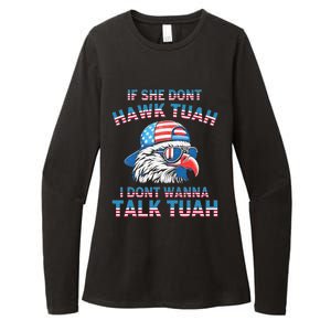 If She DonT Hawk Tuah I DonT Wanna Tawk Tuha Womens CVC Long Sleeve Shirt