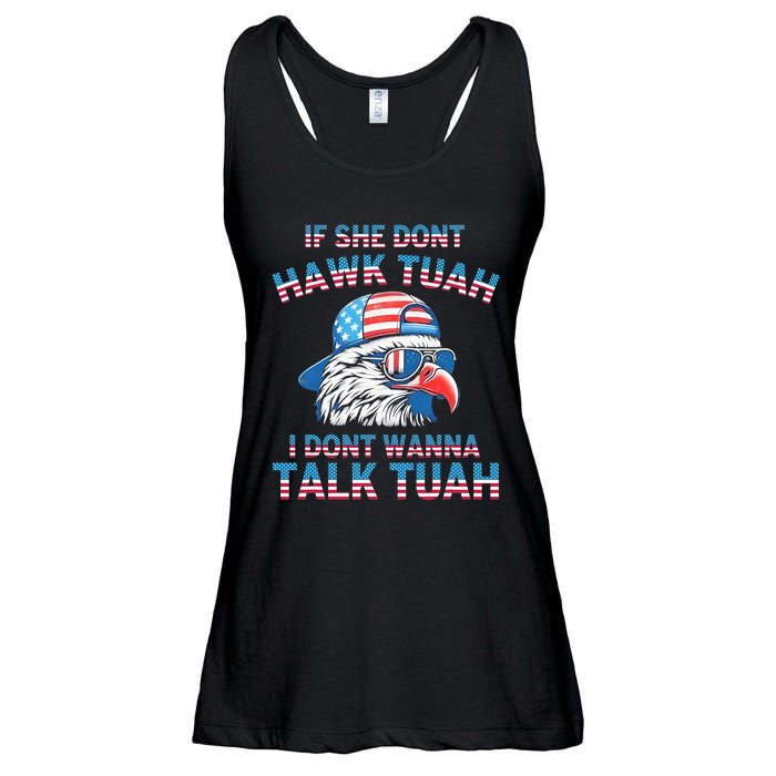 If She DonT Hawk Tuah I DonT Wanna Tawk Tuha Ladies Essential Flowy Tank