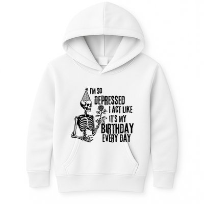 Im So Depressed I Can Do It With A Broken Heart Kids Hoodie