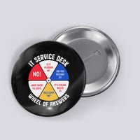 It Service Desk Wheel Of Answers Information Technology Button