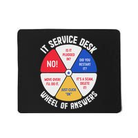 It Service Desk Wheel Of Answers Information Technology Mousepad