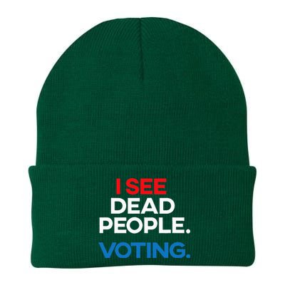 I See Dead People. Voting. Funny Election Knit Cap Winter Beanie