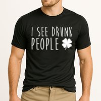 I See Drunk People Funny St Patrick's Day Cooling Performance Crew T-Shirt