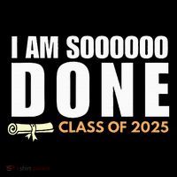 I'm So Done Class of 2025 Senior Graduation  7-Panel Snapback Hat