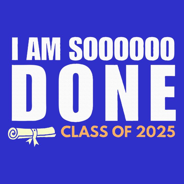 I'm So Done Class of 2025 Senior Graduation  Apron