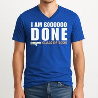 I'm So Done Class of 2025 Senior Graduation  V-Neck T-Shirt