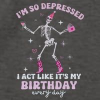 IM So Depressed I Act Like ItS My Birthday Everyday Vector Backpack