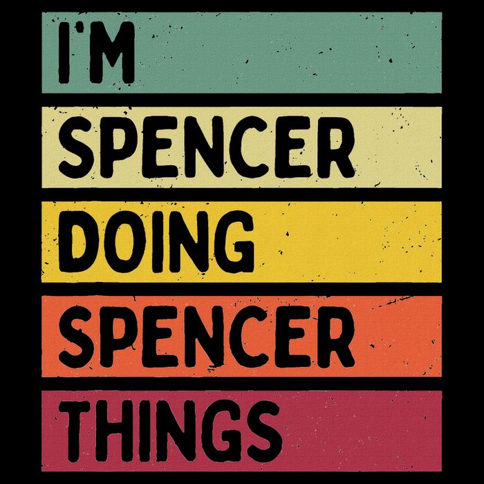 IM Spencer Doing Spencer Things Funny Personalized Quote Zip Tote Bag