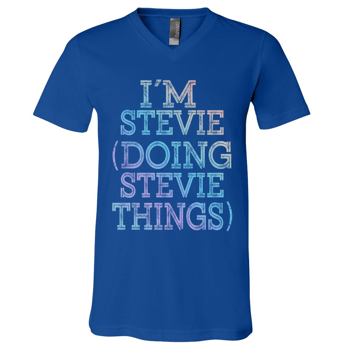 I'm Stevie Doing Stevie Things Family Reunion First Name Gift V-Neck T-Shirt