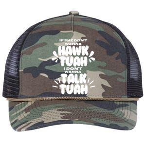 If She DonT Hawk Tuah I DonT Wanna Talk Tuha Retro Rope Trucker Hat Cap