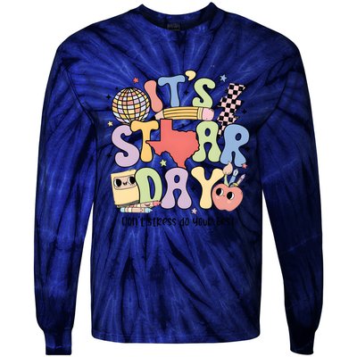 ItS Star Day DonT Stress Do Your Best State Exam Tie-Dye Long Sleeve Shirt