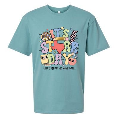 ItS Star Day DonT Stress Do Your Best State Exam Sueded Cloud Jersey T-Shirt