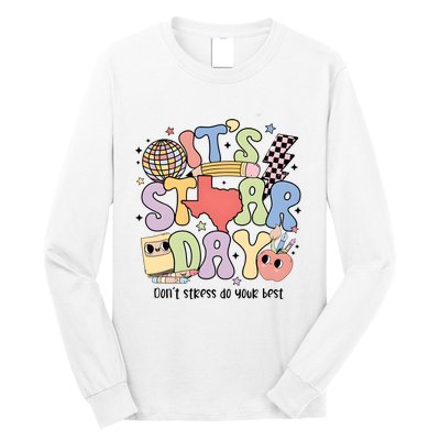 ItS Star Day DonT Stress Do Your Best State Exam Long Sleeve Shirt